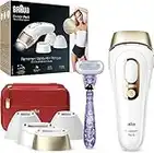 Braun Silk·expert Pro 5 PL5387 - IPL Pour Femme, Épilateur Lumière Pulsée, Épilation Semi-Définitive À Domicile, Blanc/Doré