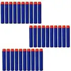 HONGCI 30pcs 7.2cm Blue Refill Darts Foam Bullet Darts for Nerf N-strike Elite Series Blasters Kid Nerf Toy Gun Darts Refill