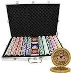 MRC POKER 1000 Ct High Roller Casino 14 Gram Poker Chip Set Aluminum Case - Choose Denomination