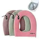 Coprisedili per WC,ZUZER 3pcs Toilette Copri Sedile Tappetino WC Universale Lavabile Toilet Seat Cushion Toilet Seat Cover