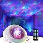 Soaiy Aurora/Northern Light Projector with White Noise Sound Machine, Bluetooth Speaker/Timer/Remote, LED Laser Bedroom Ceiling Decor Projector Light for Adults, Baby, Kids Sleep/Relax Gaming Room/Bar