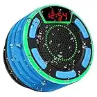 Bluetooth Speakers, BassPal IPX7 Waterproof Portable Wireless Shower Speaker with LED Display, FM Radio, Suction Cup, Light Show, TWS, Loud Stereo Sound for Pool Beach Home Party Travel Outdoors