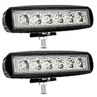 Kraumi LED Arbeitsscheinwerfer, 18W LED Offroad Zusatzscheinwerfer 12V 24V Scheinwerfer 6000K IP67 Wasserdicht Rückfahrscheinwerfer für Trecker Bagger SUV, UTV, ATV (2 Stück)