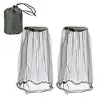 Mosquito Head Net Mesh Protective Cover Mask Face 2pcs Insect Repellent Netting Anti-Mosquito Bee Bug Insect Cover for Outdoor Lovers Protect from Mosquito Insect Bug Bee Travel Camping Fishing