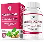 1 Body Adrenacare Supplement with Ashwagandha - Mood, Focus and Energy Support Supplement for Men and Women - 60 Vegan Capsules