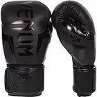 Venum Elite Boxing Gloves , Black Matt / Black, 16 oz