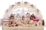 BRUBAKER Christmas LED Light Arch - Old Town Winter Scene - 17.7 x 4.7 x 10.6 Inches