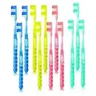 12Pcs Complete Care Toothbrushes Adult Crystal Toothbrush Firm Bristle Toothbrush Hard for Home and Travel Cleaning Tooth Stain and Smoke Tooth Toothbrush(Random Color)