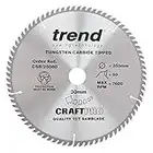 Trend CraftPro TCT Saw Blade, 250mm x 80 Teeth x 30mm Bore, Tungsten Carbide Tipped, CSB/25080