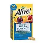 Nature’s Way Alive! Men’s 50+ Ultra Potency Complete Multivitamin, High Potency Formula, Supports Multiple Body Systems, Supports Cellular Energy, Gluten-Free, 60 Tablets