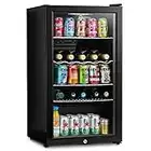 Subcold Super85 LED - Under-Counter Fridge | 85L Beer, Wine & Drinks Fridge | LED Light + Lock and Key | Energy Efficient (Black, 85L)…