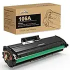 Colorfly 106A Cartucce di toner Sostituzione per HP 106A W1106A , per Laser MFP 137fnw 137fwg MFP 135a 135w 135r 135wg per HP Laser 107w 107a 107r, (Con Chip, 1 Nero)