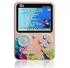 ScienSta Portable Handheld Video Game Console for Kids, 500 Classic FC Games, 3.0-inch Color Screen, Support TV Connection and Two-Player Games, Retro Birthday Toys for Boys and Girls