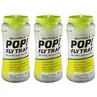 RESCUE! POP! Fly Trap – Large Reusable Fly Trap for Outdoor Use - 3 Pack