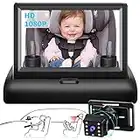 Cuplu 1080P Baby Auto Spiegel Kamera, Nachtsicht Baby Autositz Spiegel, 4.3 HD'' Nachtsicht Baby Auto Kamera, Einstellbare Baby Auto Kamera mit Weitem Kristallklarem Blick, Perfekte Nachtsicht