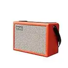 Coolmusic 15G portátil con Bluetooth Amplificador de Guitarra acústica, Amplificador de Guitarra eléctrica, con Ganancia y reverberación(Naranja)