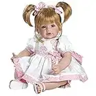 Adora Toddler Doll Happy Birthday Baby with Fancy appliquéd Birthday Dress and Pink Sandals