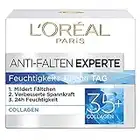 L'Oréal Paris Feuchtigkeitspflege für das Gesicht, Pflegende Anti-Aging Creme mit Kollagen Biosphären, Mildert Fältchen und spendet 24H Feuchtigkeit, Anti-Falten Experte 35+, 1 x 50ml