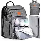 PILLANI Baby Diaper Bag Backpack, Baby Bag for Boys& Girls,Diaper Backpack,Baby Registry Search,Newborn Essentials Baby Gifts