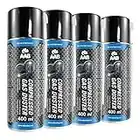 4 x AAB Spray de Aire Comprimido 400ml para Limpiar Teclados, Ordenadores, Copiadoras, Cámaras, Impresoras y Otros Equipos Eléctricos, Efectividad Limpieza sin CFC's, Eliminación de Polvo