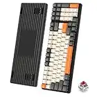 K3 Teclado Mecánico Gaming con LED Iluminación Mini ultra-compacto 98 Teclas Cableado Tipo C USB Pro Kontrol Freek NKRO Resistente al agua óptico Interruptor rojo para PC Gaming Typist QWERTY