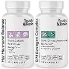 Female Hormone & Estrogen Balance Supplements | Women All Stages Hormonal Imbalance Support | PMS & Menopause Relief Pills with Black Cohosh Red Clover Dong Quai Soy Isoflavones DIM Metabolism Complex