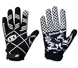 Seibertron Pro 3.0 Twelve Constellations Elite Ultra-Stick Sports Receiver Glove Football Gloves Youth Black XS