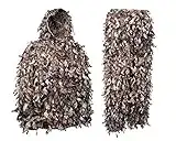 North Mountain Gear Woodland Camo Ghillie Suit 3D Leaf with Zippers and Pockets (Woodland Brown, XXL)