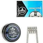 Bobine di Clapton alieno precostruite 0.45Ω A1 10pcs & Pack di RMvaporstore V2 Organic Vape Cotton per RDA RBA RDTA Serbatoi Vaping Accessori