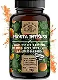 PROSTA INTENSO -Prostata Capsule Alta Dose- IMPORTANTE: Complesso Testato in Laboratorio con Semi di Zucca ed Estratto di Saw Palmetto + Radice di Ortica, Vitamina E, Zinco e Selenio I SCHEUNENGUT®