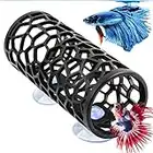 Abizoo Décoration d'aquarium - En résine - Creux pour poissons de combat - Cachette d'aquarium - Ornement Betta Fish Tank Accessories Betta Tunnel sûr et non toxique