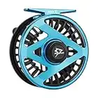 Piscifun Aoka XS Fly Fishing Reel with Sealed Drag, CNC-machined Aluminum Alloy Body and Spool Light Weight Design Fly Fishing Reel with Clicker Drag System, Freshwater Fly Reel, Blue 5/6wt