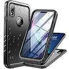 Cozycase for iPhone XR Waterproof Shockproof Case with Screen/Camera Protector - Unbreakable/Heavy Duty/Front and Back Cover【360 Full Body Protective】 Underwater Dustproof Antishock Hard Bumper Black