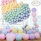 Funny House Globos Pastel,Macaron Latex Balloons Color Globos para Graduaciones, Fiestas, cumpleaños, día de San Valentín, Decoraciones (100 PCS)