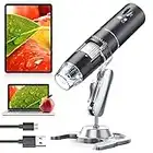 Wireless Digital Microscope, YINAMA 50x to 1000x WiFi Handheld Microscope Camera, Magnification Microscopes Camera with 8 LED, Compatible with Android, iOS Smartphone, iPhone, and Windows