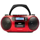 RADIO CD-CASETE AIWA BOOMBOX BBTC-550MG ROJO CASETE/CD/USB/BT/MP3/FM PLL/AUX IN 3.5MM/2X3W BBTC-550RD