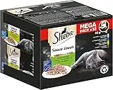 Sheba Sauce Lover - Feinstes Katzennassfutter in der Schale - Feine Vielfalt mit Lachs (MSC), Thunfisch (MSC), Huhn und Ente - 32 x 85g