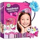 Pretty Me Headband Making Kit for Girls - Make Your Own Fashion Headbands for Kids - DIY Hair Accessories Set - Arts & Crafts Gift for Ages 5-12 Year Old Girl - Little Children's Art & Craft Gifts