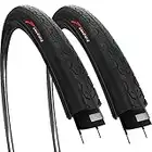 Fincci Par Cubiertas 26x1.25 Pulgados 32-559 Cubierta para MTB Montaña Ciclo Carretera Hibrida Gravel Bici Ciudad Bicicleta con 26 x 1.25 Neumáticos (Paquete de 2)