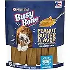 Purina Busy Bone Made in USA Facilities, Long Lasting Small/Medium Breed Adult Dog Chews, Peanut Butter Flavor - 6 ct. Pouch