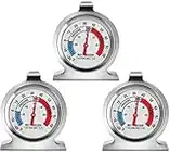 3-Pack Refrigerator Thermometer, Large Dial Freezer Thermometer,Classic Series Temperature Thermometer for Refrigerator Freezer Fridge Cooler