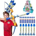 ONLYFUN Ensemble de Jouets Arc et flèche, flèches 3 en 1 pour Enfants, Ensemble de Jouets de tir à l'arc pour Enfants,