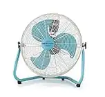 Orbegozo PW 1546 - Ventilador industrial Power Fan, 3 velocidades, aspas metálicas, asa de transporte, 130 W, azul y blanco