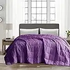 Joyching Weighted Heavy Comforter Queen Size 18.5lb Purple 86x86 inches, Weighted Blankets for Adults All Season