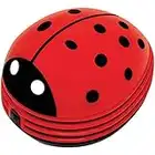 Gourmet by Starfrit 80603 Mini Table Vacuum Cleaner, Lady Bug , Red