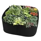 CYee Camas de jardinería elevadas, contenedor de tela transpirable, bolsas de cultivo para plantas, flores, verduras, 60 x 60 cm