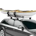 Thule Hullavator Pro Kayak Carrier - Carries 1 Kayak - Roof-Mounted - Lift-Assistance for Easy Loading and unloading - 75lb Load Capacity - Includes Straps and tie Downs