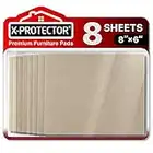 Felt Furniture Pads X-PROTECTOR - 8 Pack Premium 8”x6” Heavy Duty 1/5” Felt Sheets! Cut Furniture Felt Pads for Furniture Feet You Need – Best Furniture Pads for Hardwood Floors!