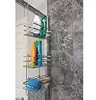 Direct Online Houseware Improved Rust Proof 3 Tier Hanging Shower Caddy Bathroom Organiser In Metalic Silver