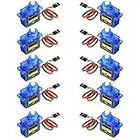 owootecc 10pcs SG90 Micro Servomotore 9G RC Elicottero Aeroplano Barca Controlli Robot Mini Servo